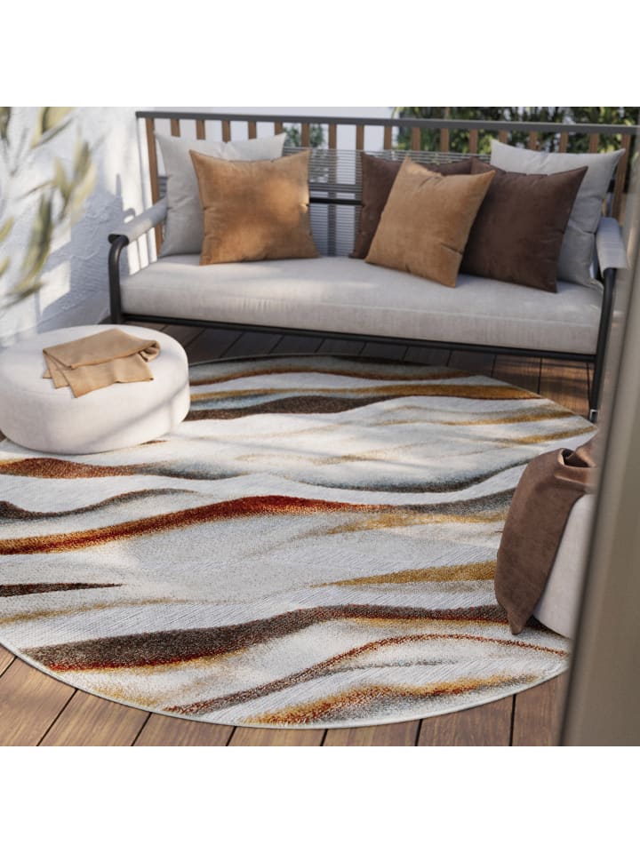 Wecon Home Outdoorteppich Creek in beige, gelb, rot günstig kaufen