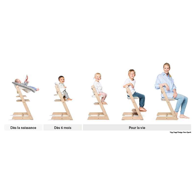 Chaise haute Tripp Trapp gris tempête Stokke