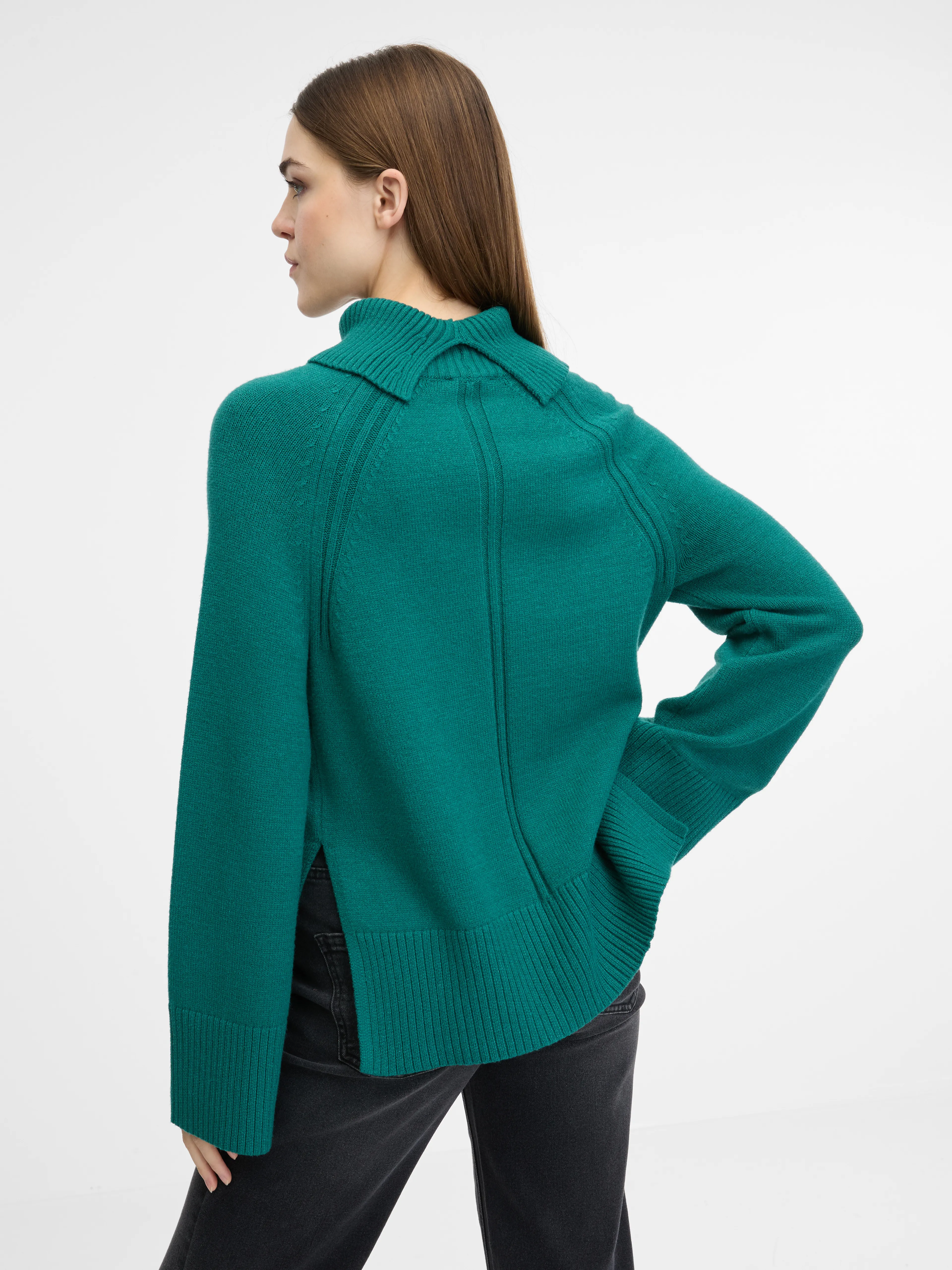Grüner Damenpullover ORSAY