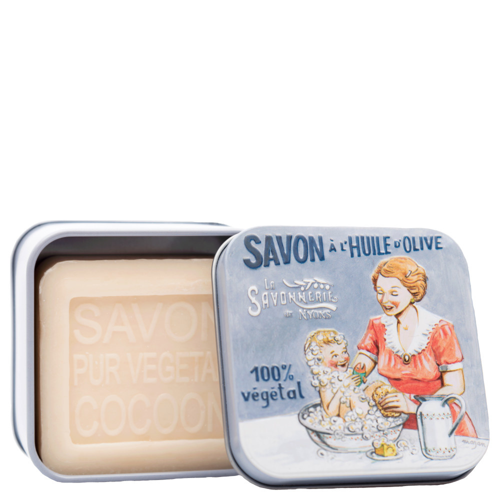 La savonnerie de nyons Savon 100g Cocoon et Boîte Métal Maman Savon