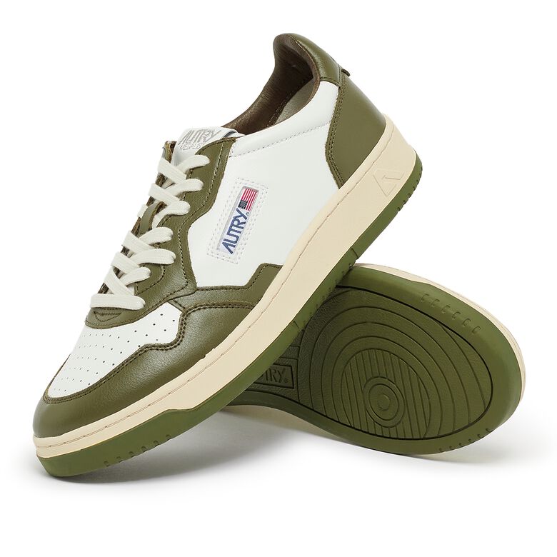Autry Medalist Low Man WB33 leat/leat wht/olive