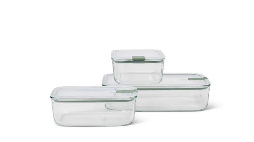 MEPAL Set Glas-Frischhaltedose EasyClip 3-tlg. Nordic sage