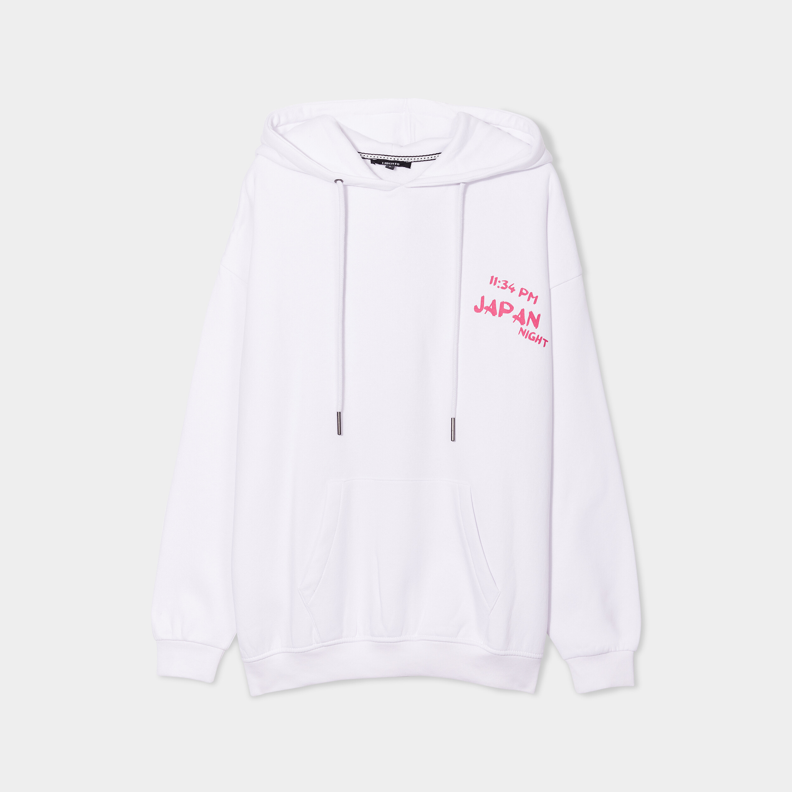 Sweat à capuche hoodie oversize blanc femme | La Halle
