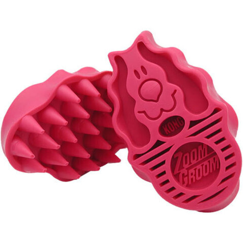 KONG Fellpflege KONG ZoomGroom Hundebürste himbeere