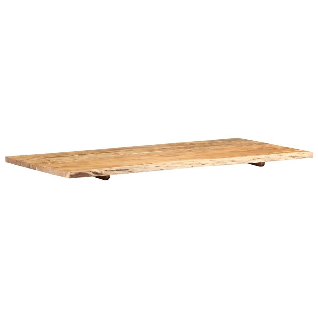 vidaXL Badezimmer-Set Badezimmer-Waschtischplatte Massivholz Akazie 118x55x2,5 cm
