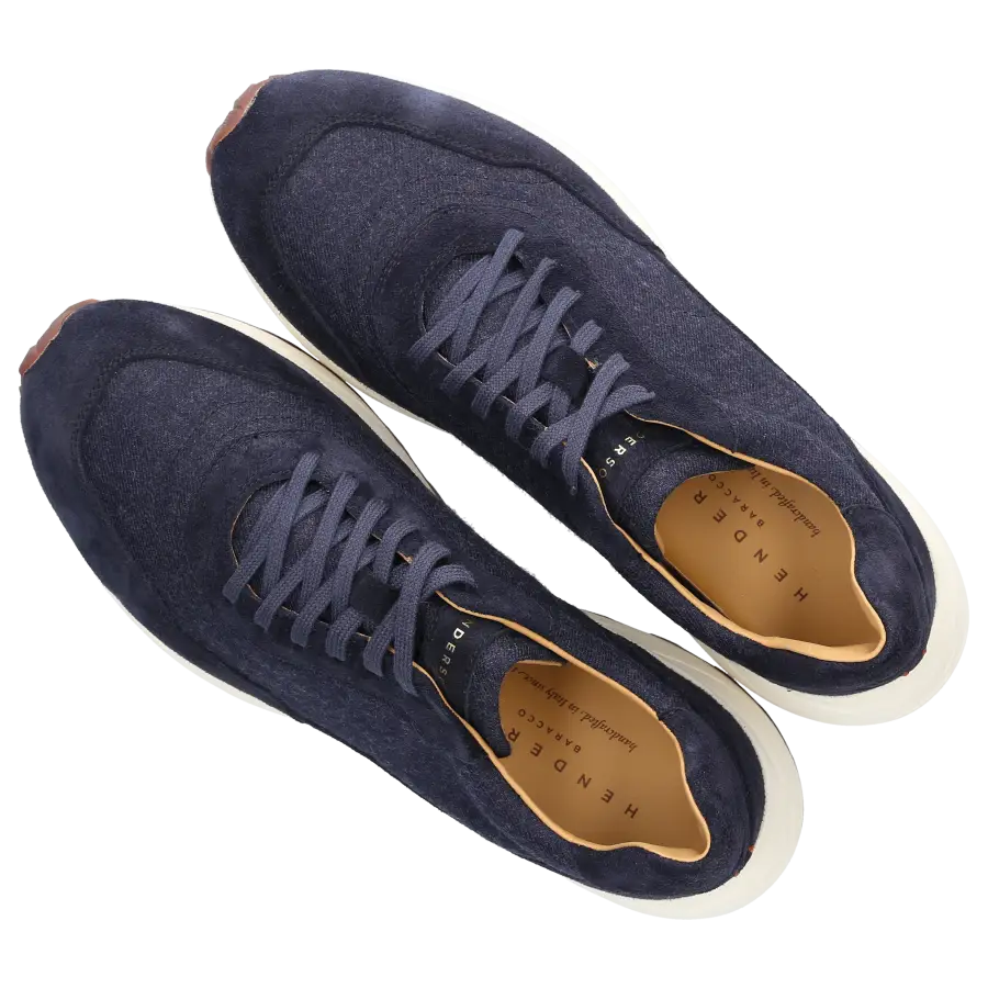 Henderson - Sneaker low FALCON Kalbsveloursleder - blau