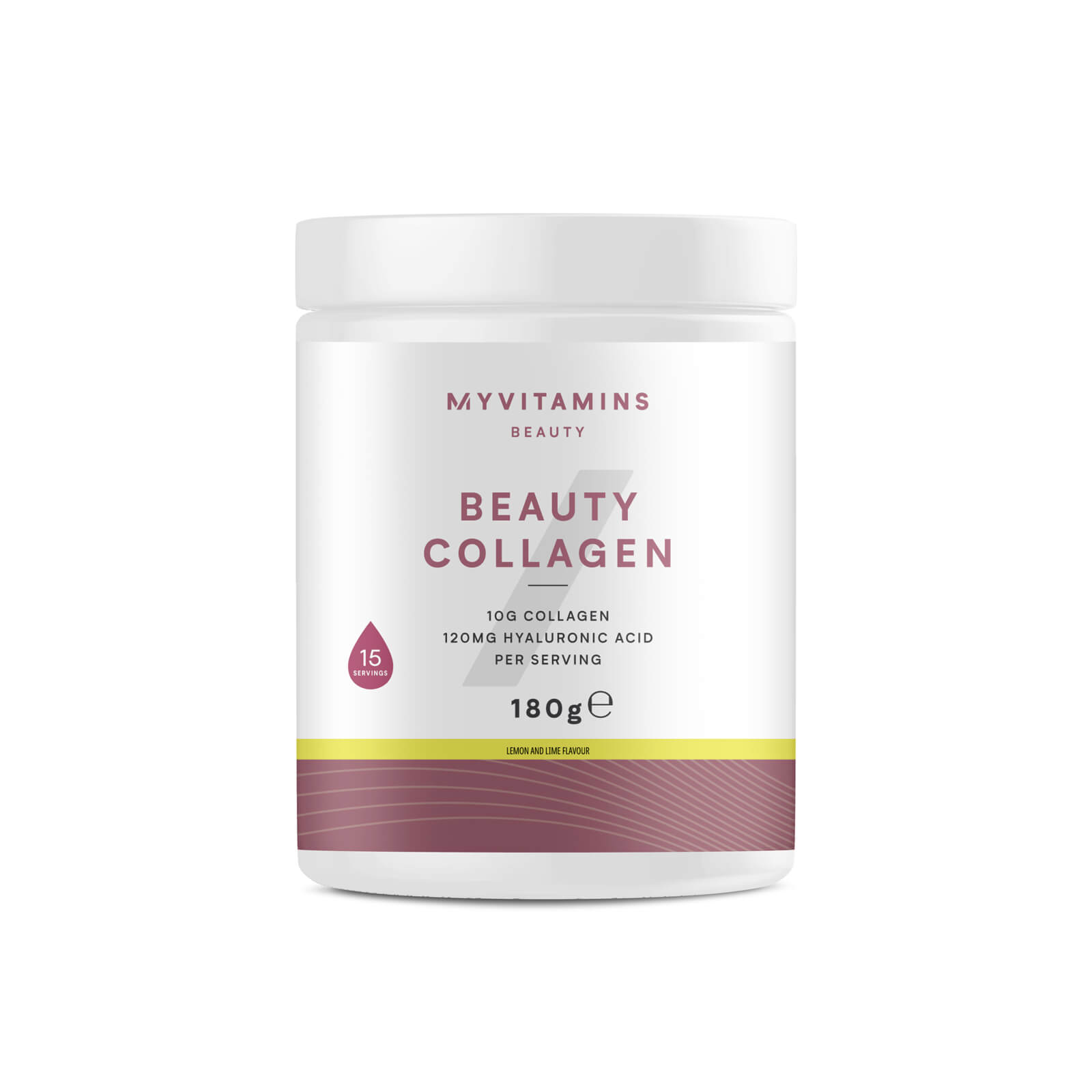 Myvitamins Beauty Collagen Powder, Lemon & Lime, 180g