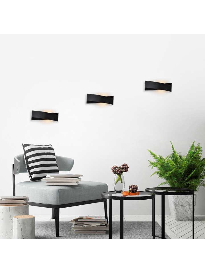 Opviq Wandleuchte in Schwarz - (B)31 x (H)10 cm günstig kaufen onesize