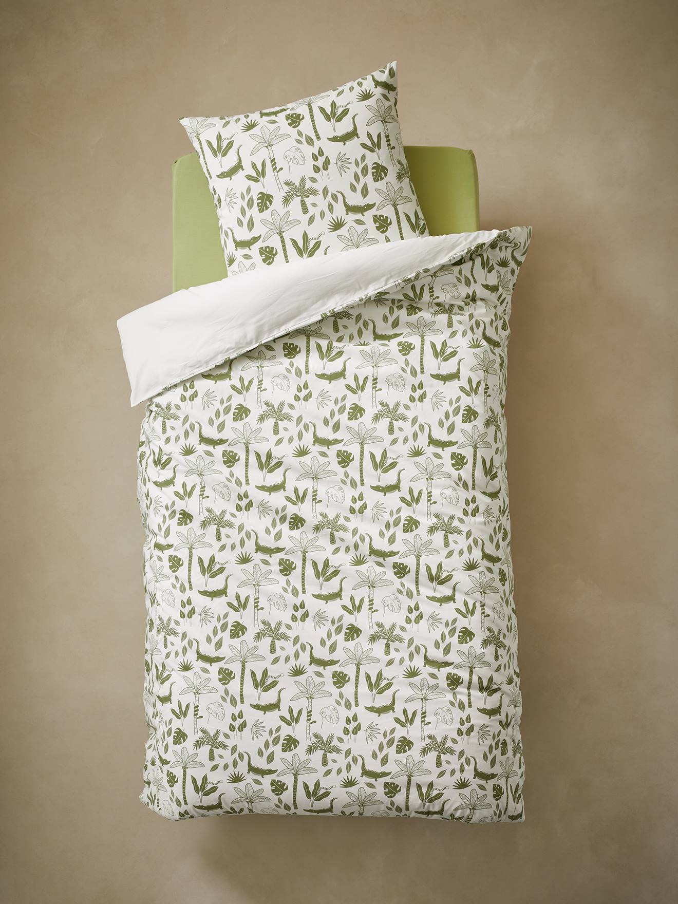 Parure housse de couette + taie d'oreiller enfant TREK Oeko-Tex® multicolore