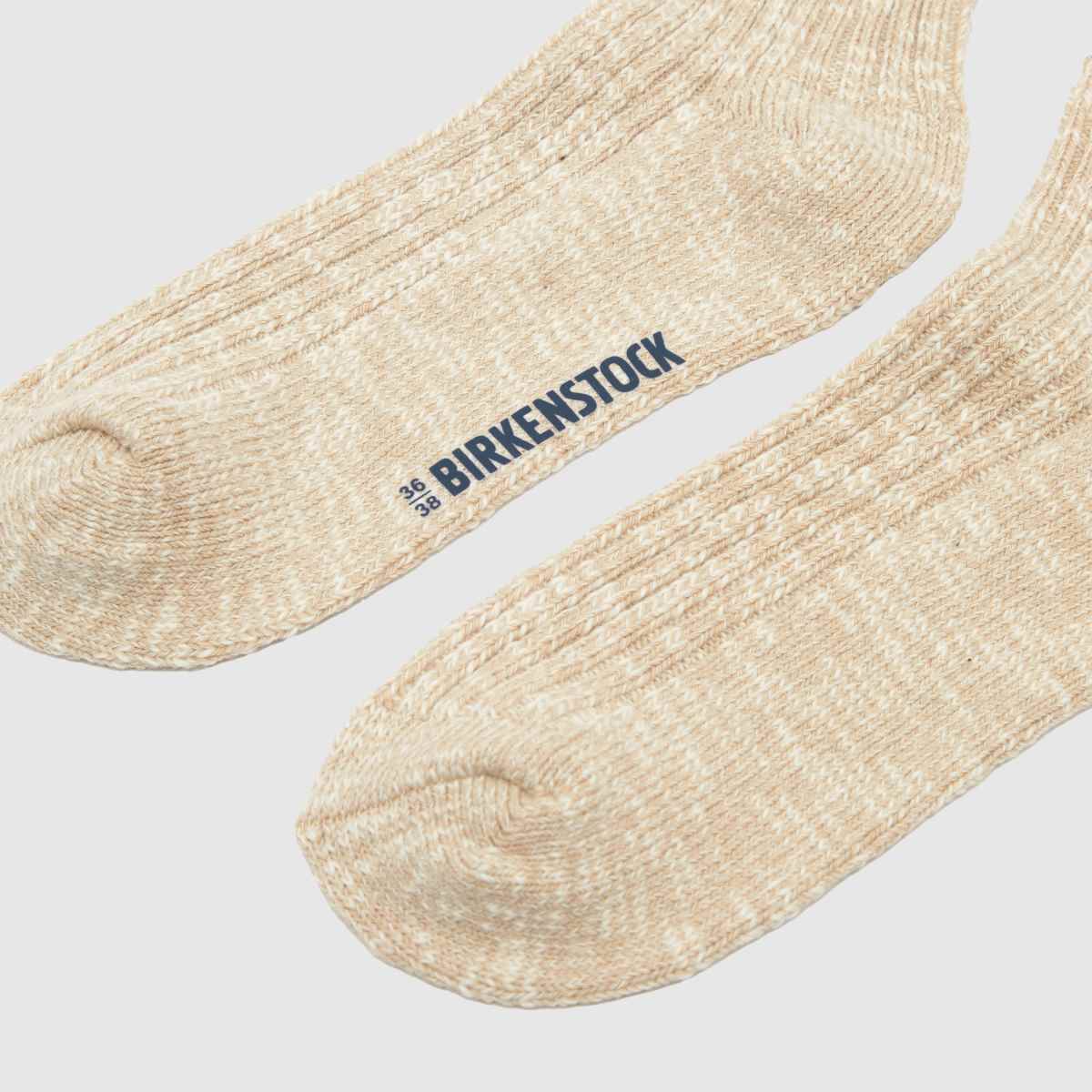 BIRKENSTOCK beige bomullsstrumpor 1-pack