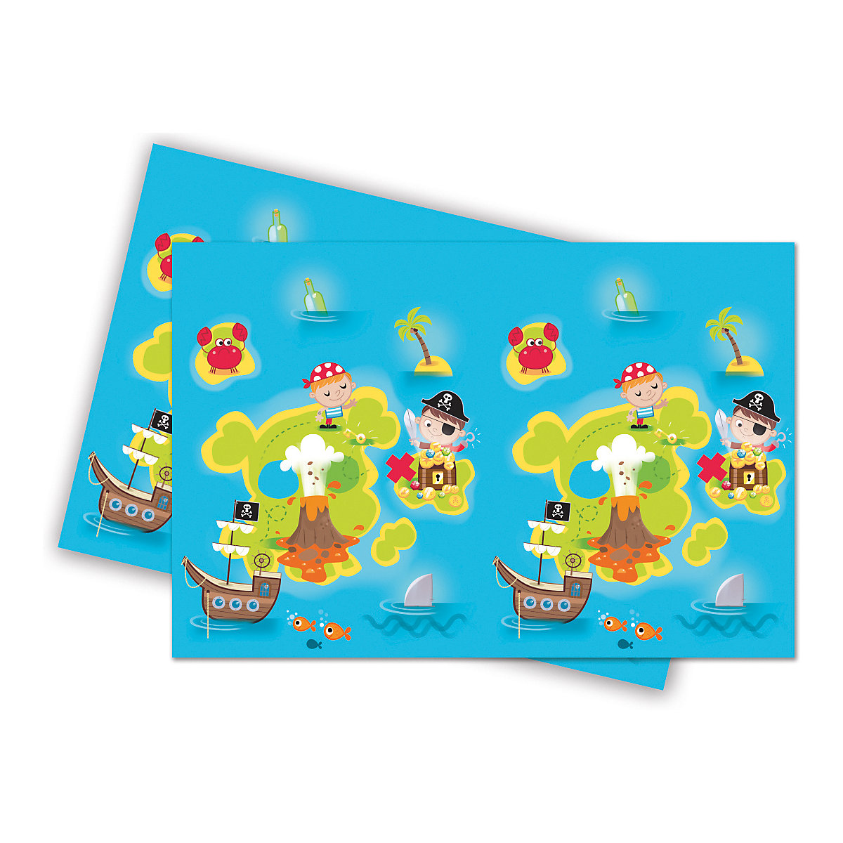 Party-Tischdecke Pirates Treasure Hunt, Kunststoff, 120 x 180 cm