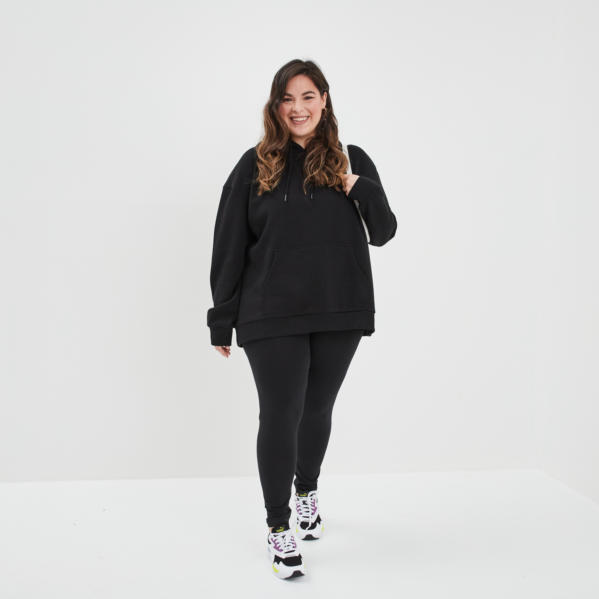 Legging noir femme grande taille | La Halle