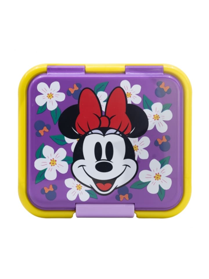 Disney Minnie Mouse Kinder Premium Brotdose Lunchbox mit 3 Fächern in Lila günstig kaufen onesize