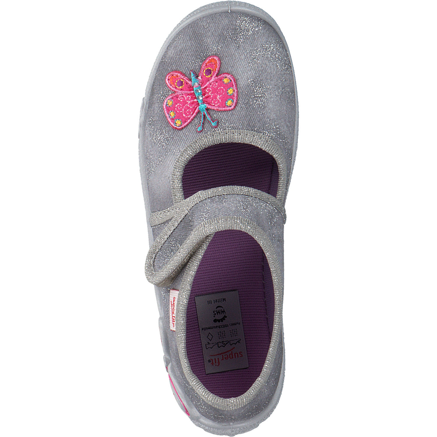 Superfit BELINDA 00288, Hausschuhe, Kinder, Grau