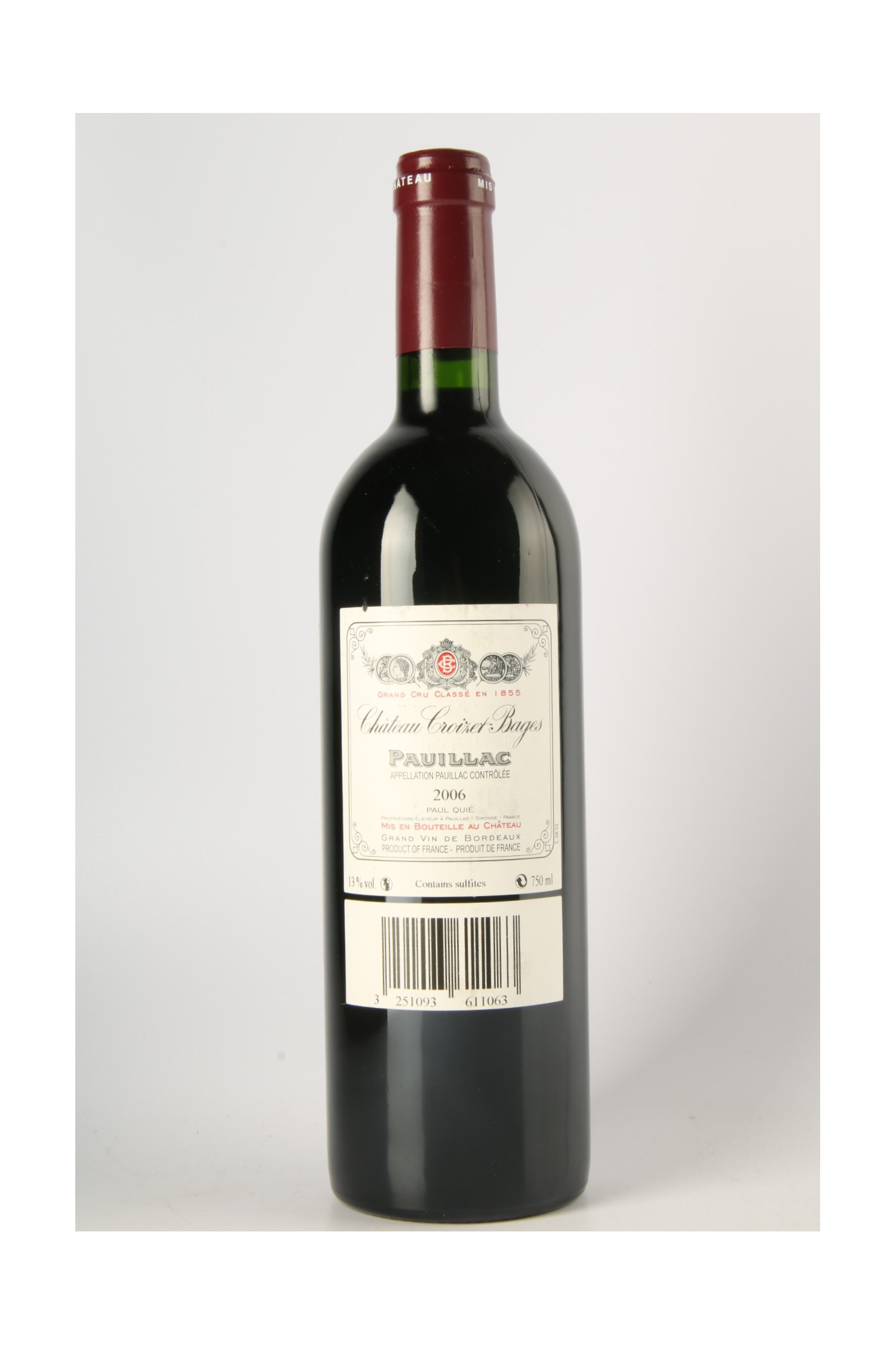 Château Croizet Bages 2006, Pauillac