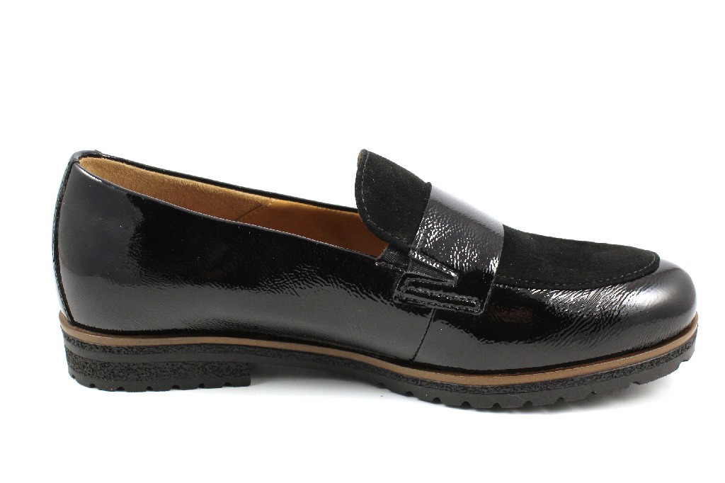 GABOR Komfort Slipper schwarz