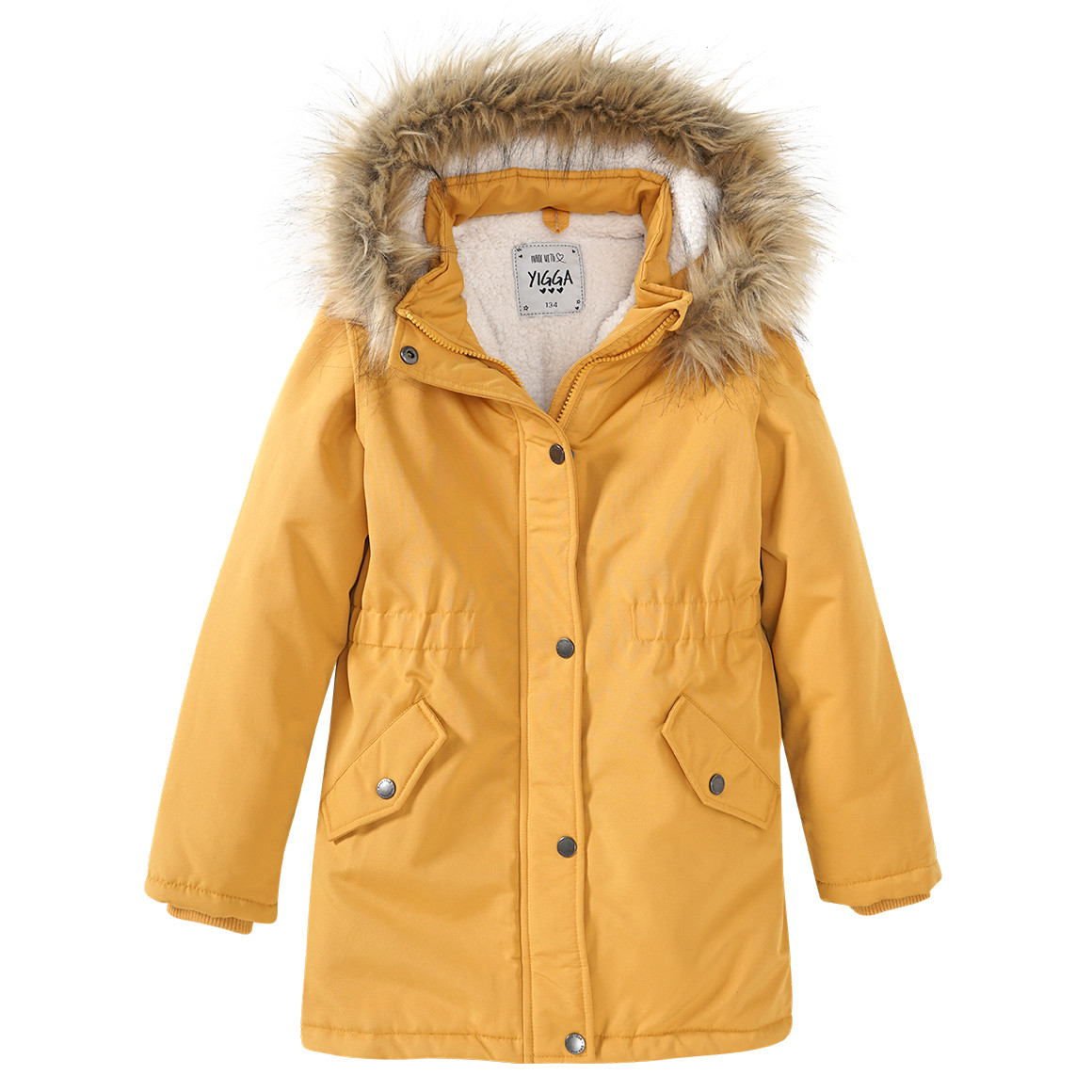 Mädchen Parka in Trendfarbe