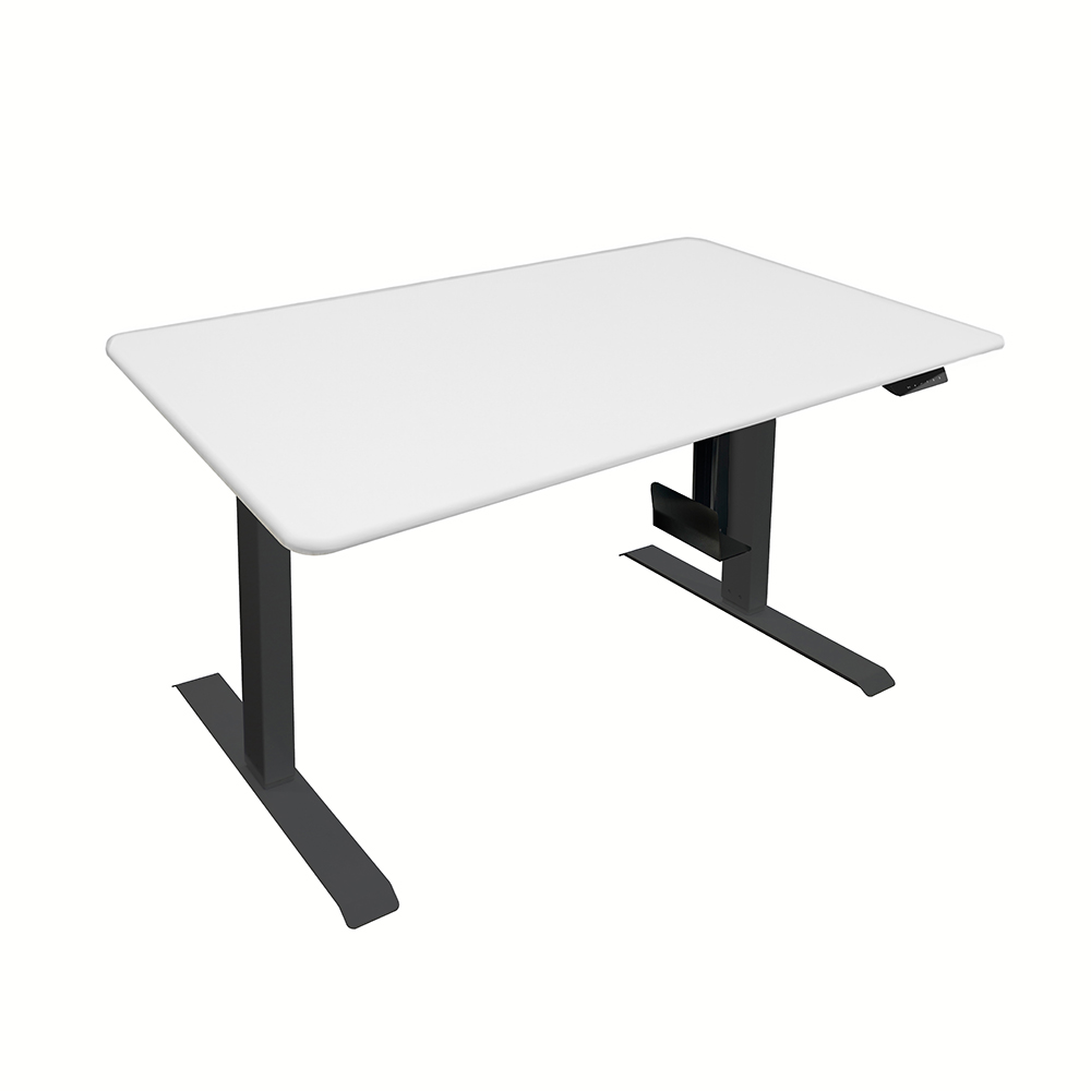 Home Deluxe HOME DELUXE Höhenverstellbarer Schreibtisch elektrisch LUMINA mit PC-Halterung - 120 x 60 cm Weiß