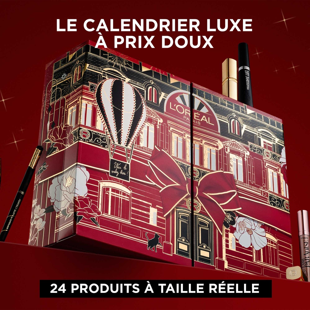 L'Oréal Paris Calendrier de l'Avent Coffret 24 jours maquillage, soin visage, cheveux