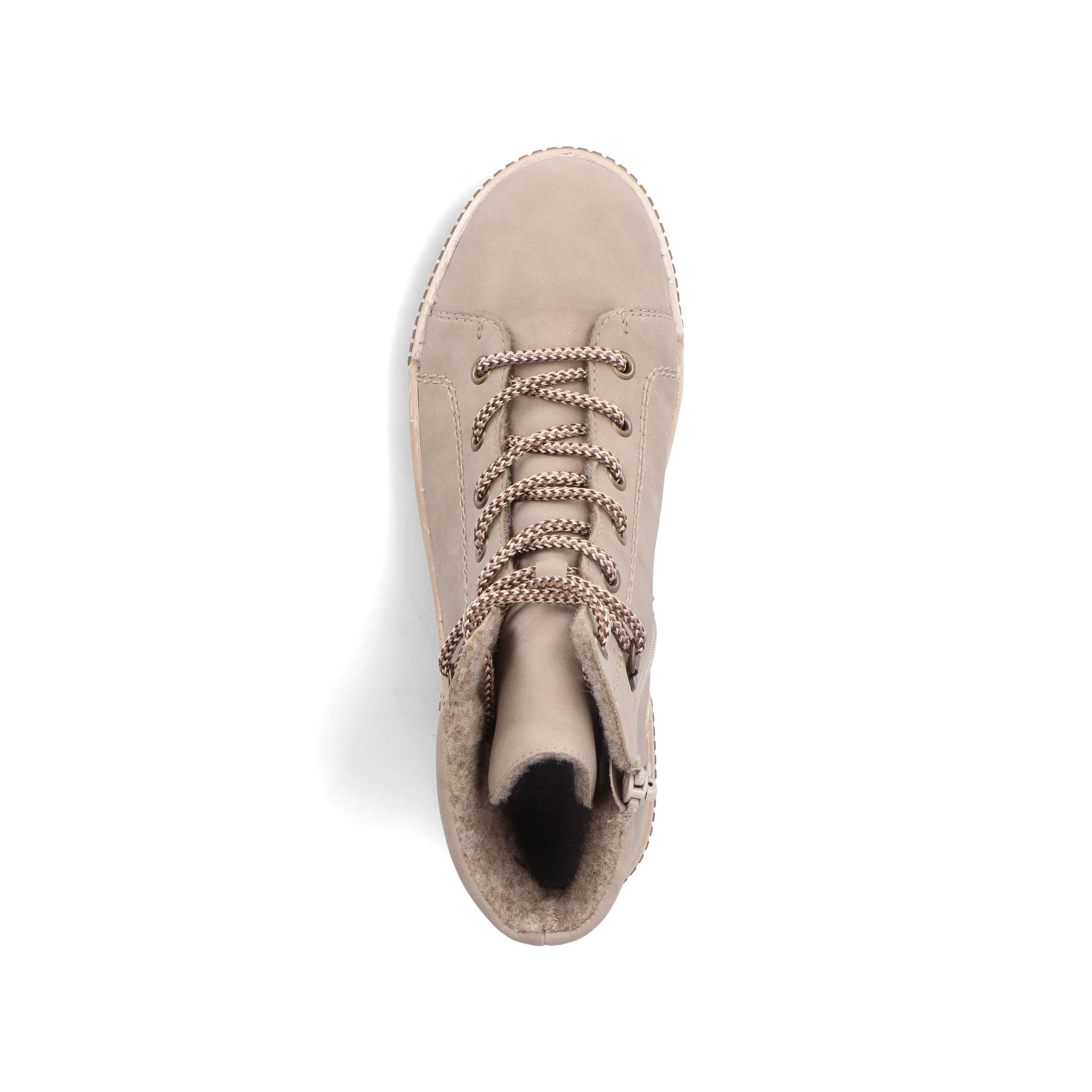 Rieker Damen Schnürstiefel cremebeige