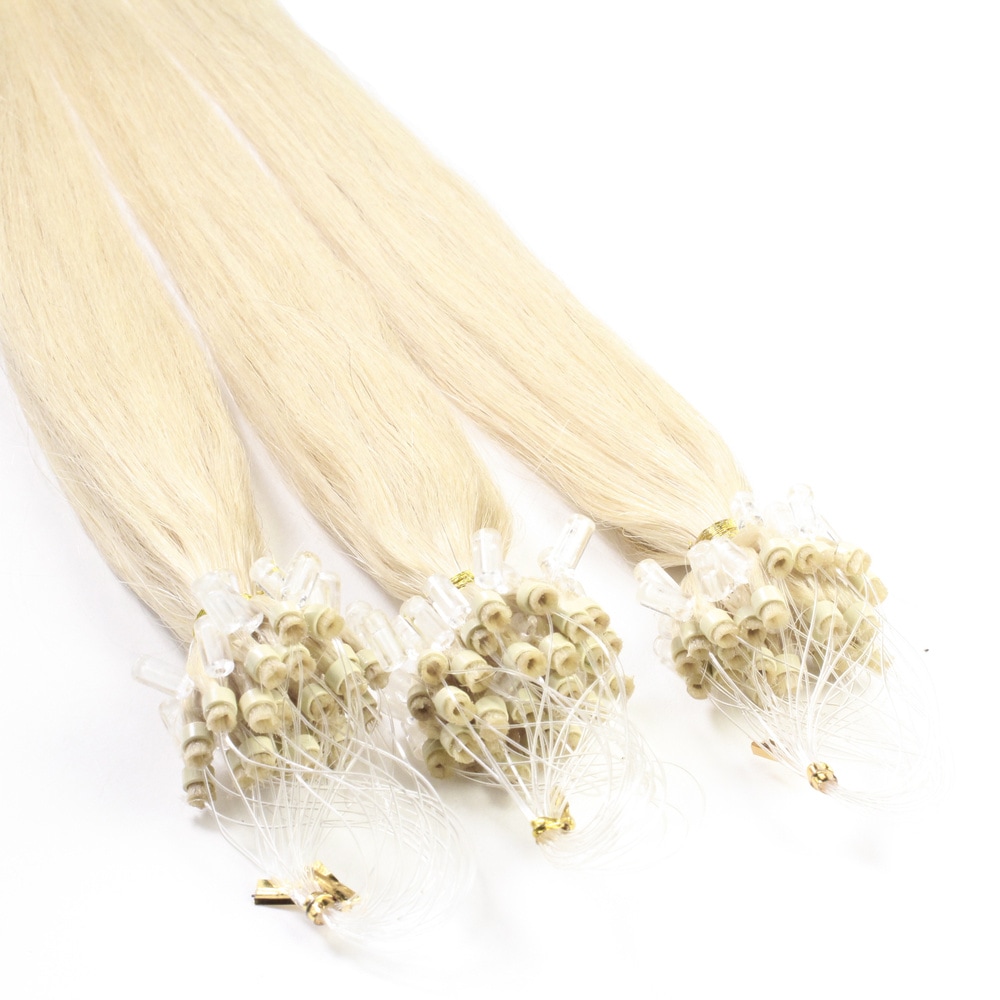 hair2heart Extensions à froid cheveux naturels #60 Blond clair 0.5g extensions
