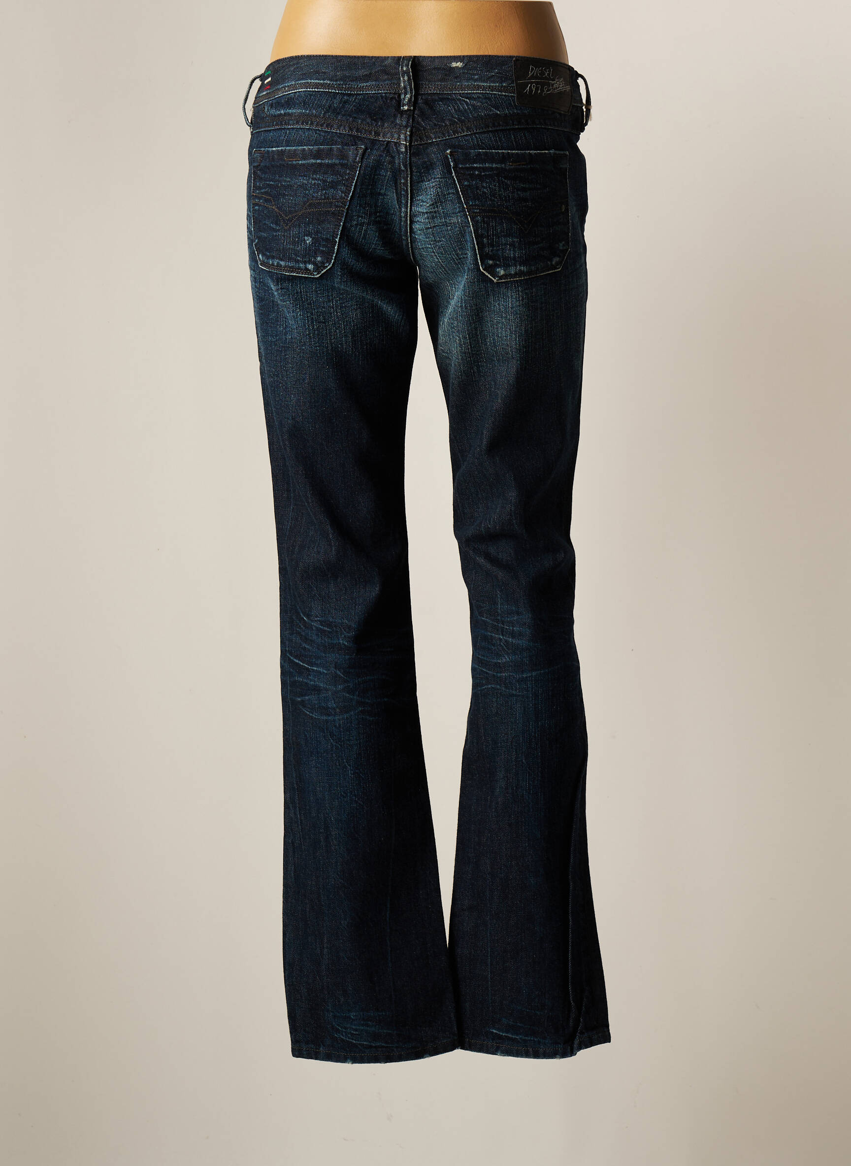Diesel Jeans Coupe Droite Femme couleur bleu