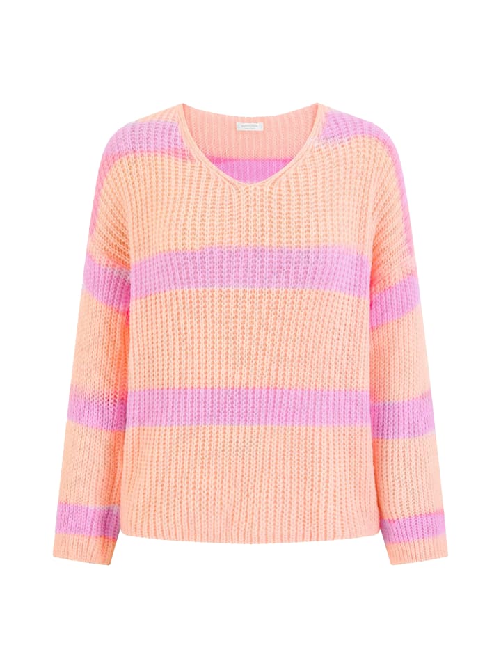 SASSYCLASSY Oversize Strick-Pullover in puderrosa, orange günstig kaufen