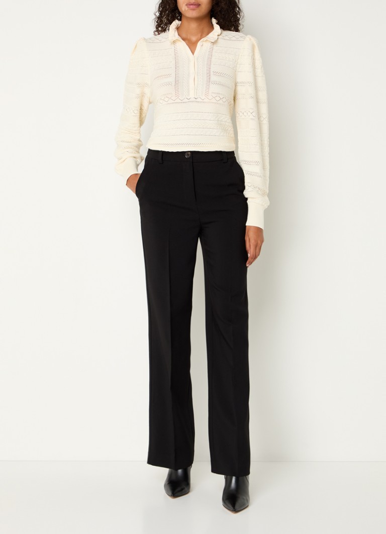 Cardigan gros Vinnie din material tricotat Ba&sh cu imprimeu texturat