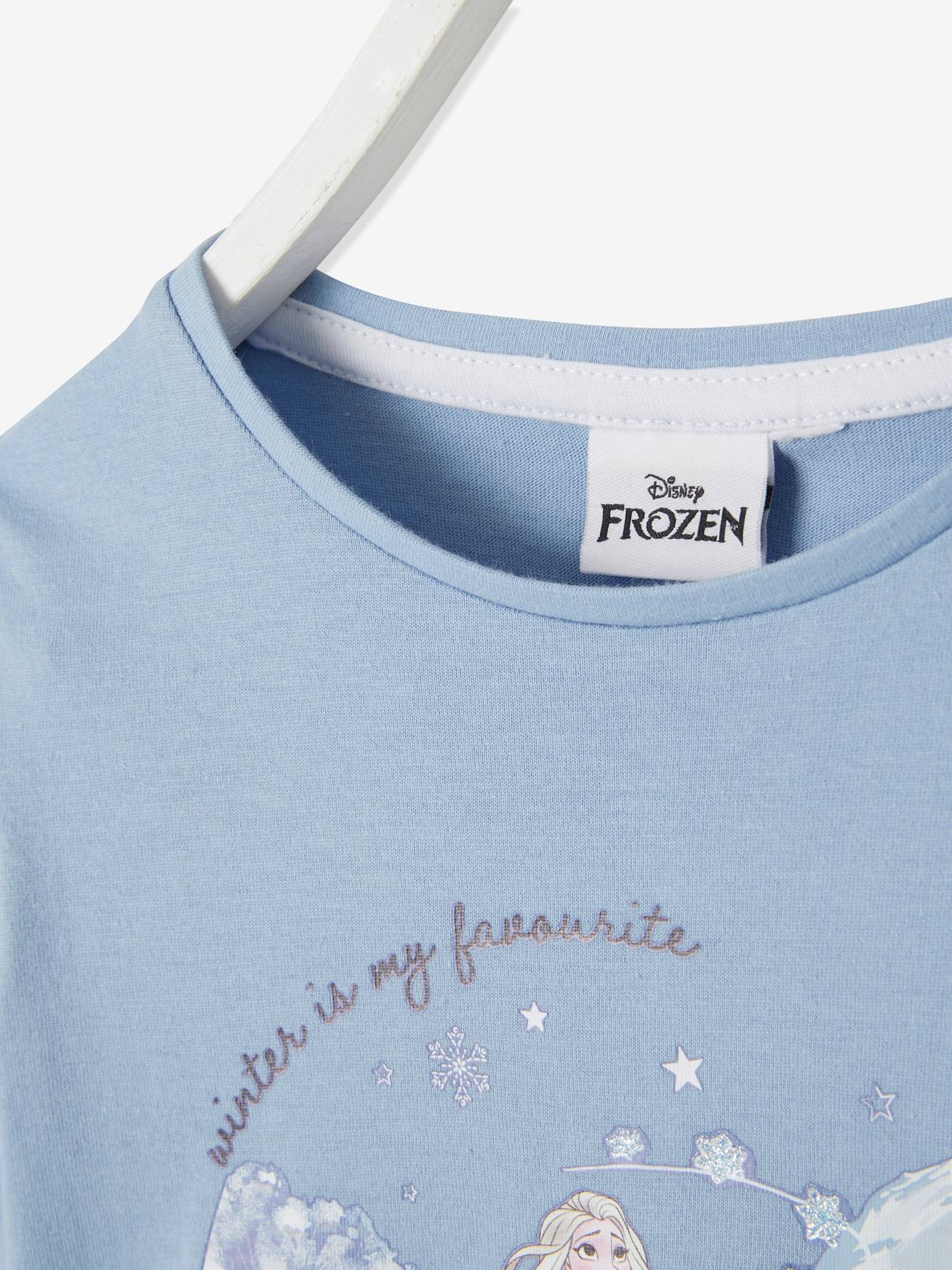 Frozen Kinder Shirt mit Elsa und Olaf Disney DIE EISKÖNIGIN 2 - hellblau