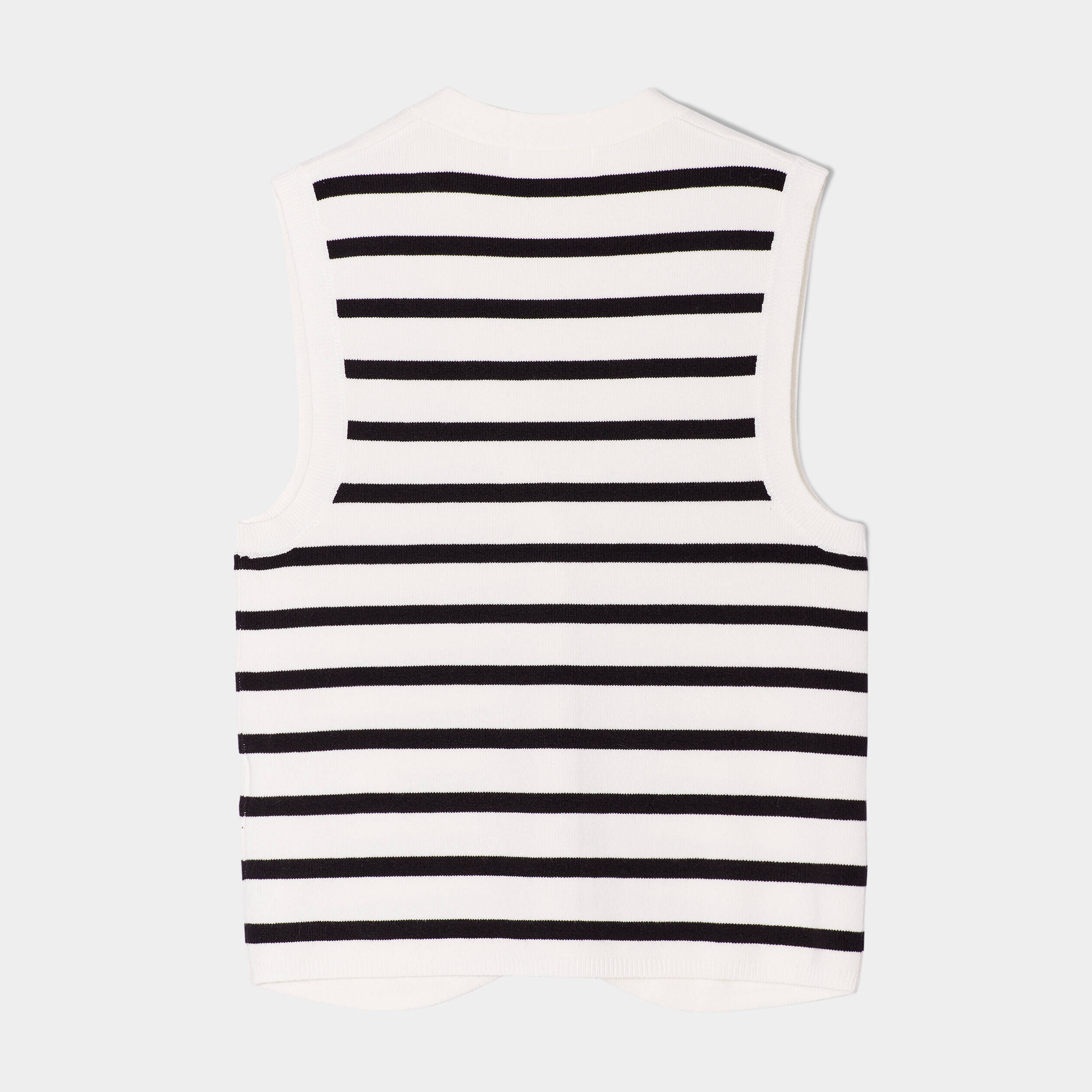 Gilet sans manches col en V blanc femme | Cache Cache
