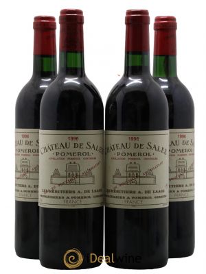 Château de Sales  1996 - Lot de 4 Bouteilles