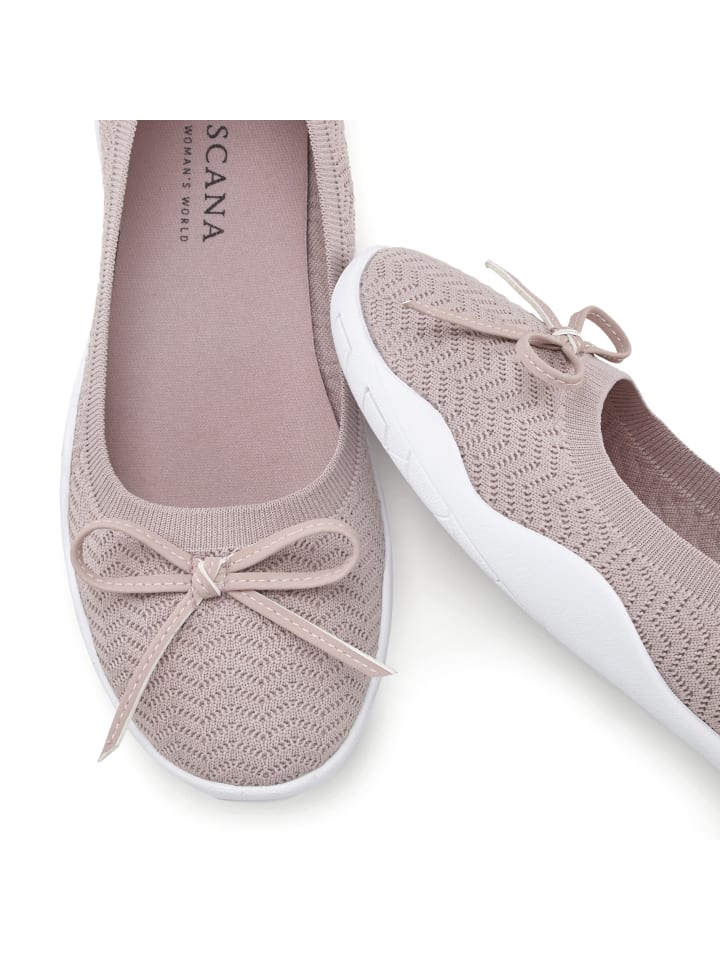 LASCANA Sneaker Ballerinas in rosé günstig kaufen