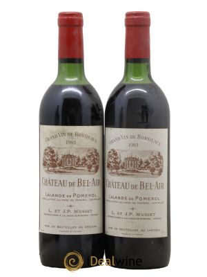 Château de Bel-Air  1983 - Lot de 2 Bouteilles