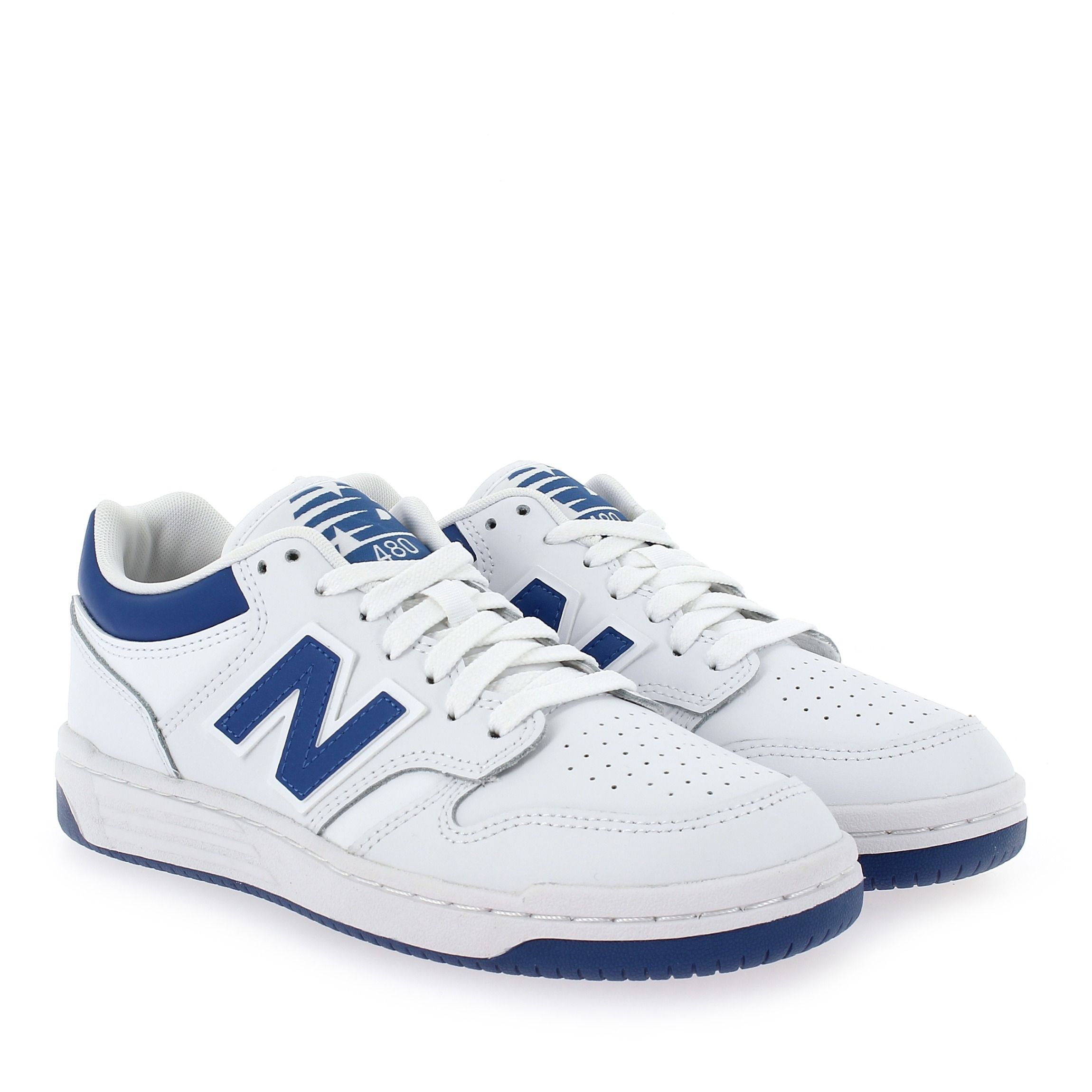 New Balance  PSB480BL LACET - Blanc Bleu