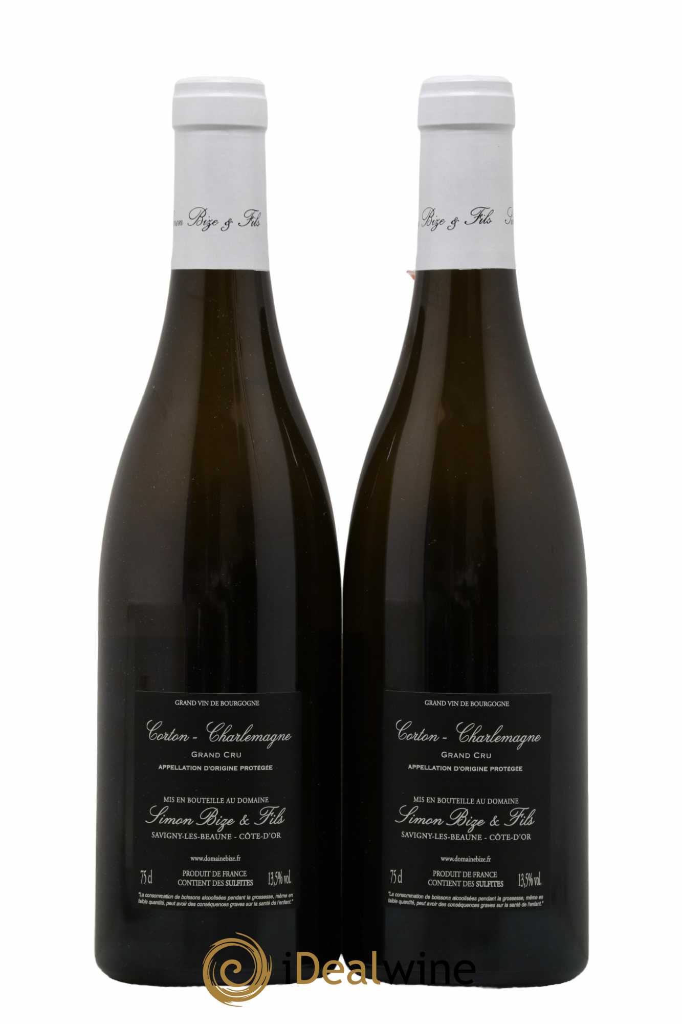 Corton-Charlemagne Grand Cru Simon Bize & Fils  2019 - Lot de 2 Bouteilles