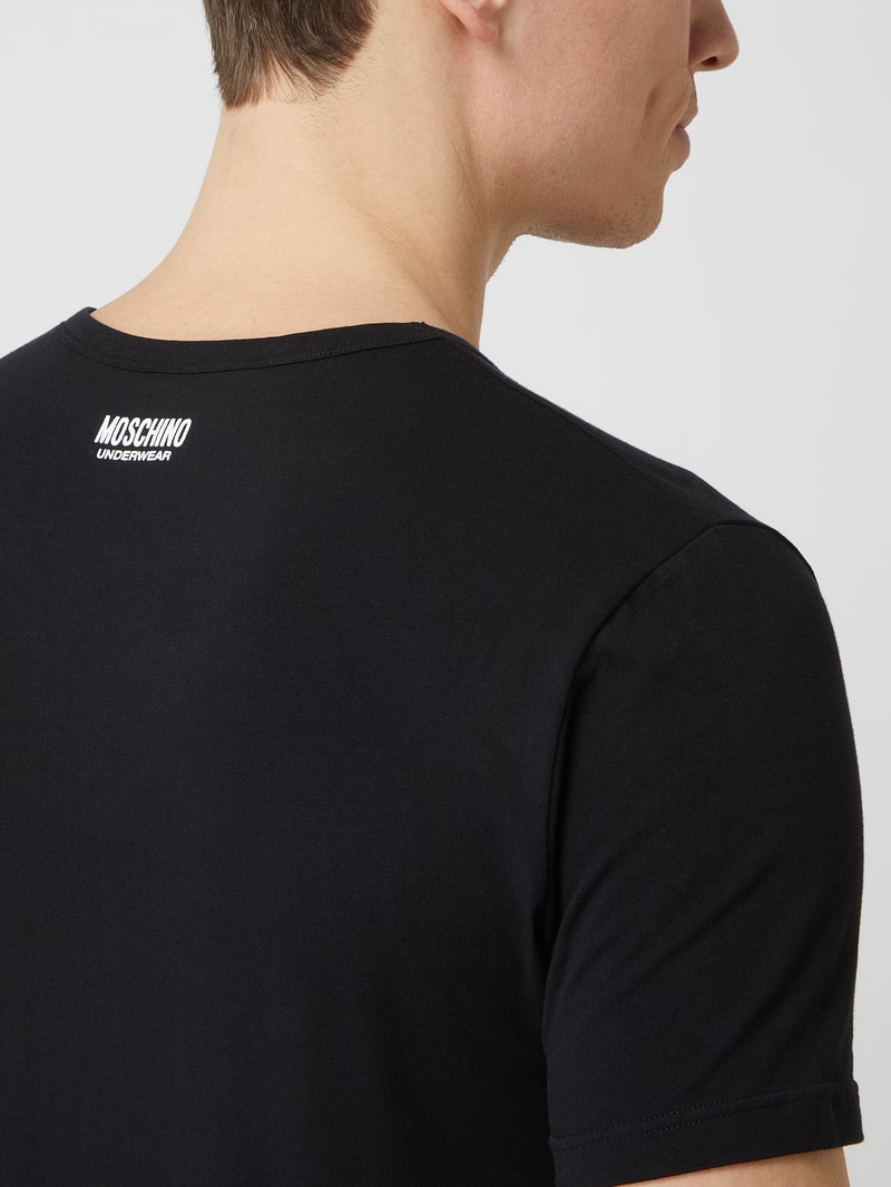 T-Shirt im 2er-Pack in schwarz