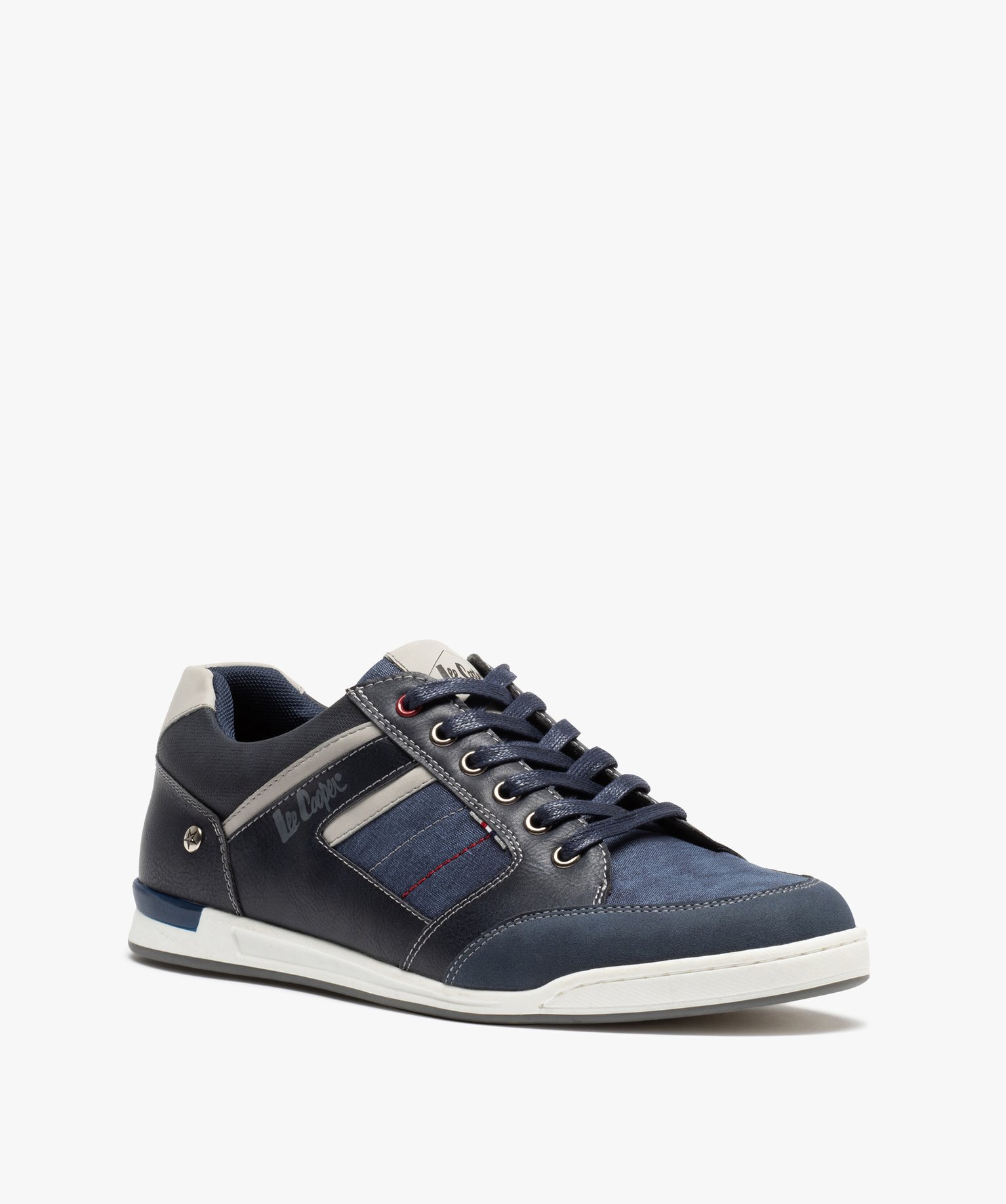 Baskets homme unies tendance denim - Lee Cooper marine | GEMO