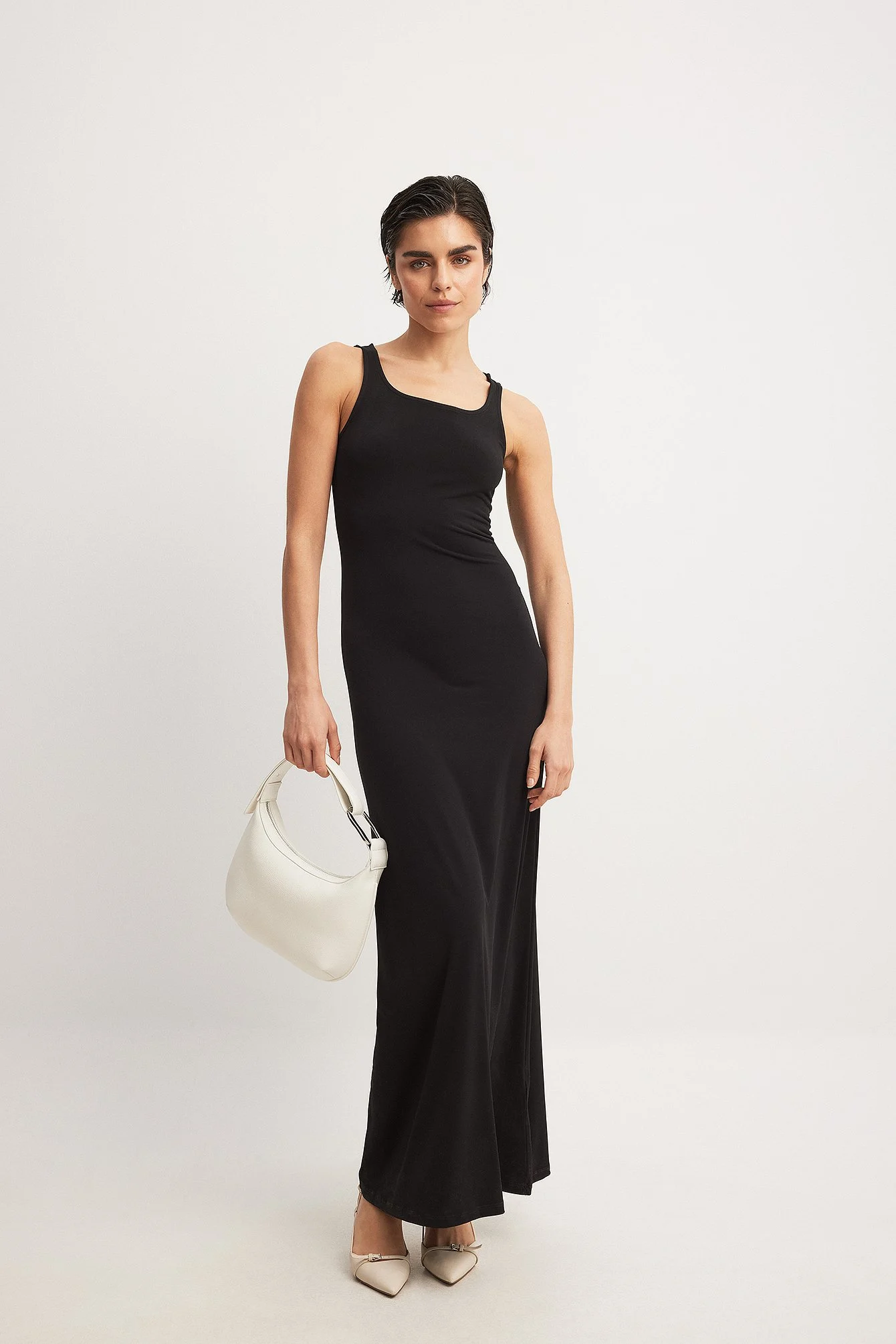 Maxi-Tank-Kleid mit Rundhalsausschnitt