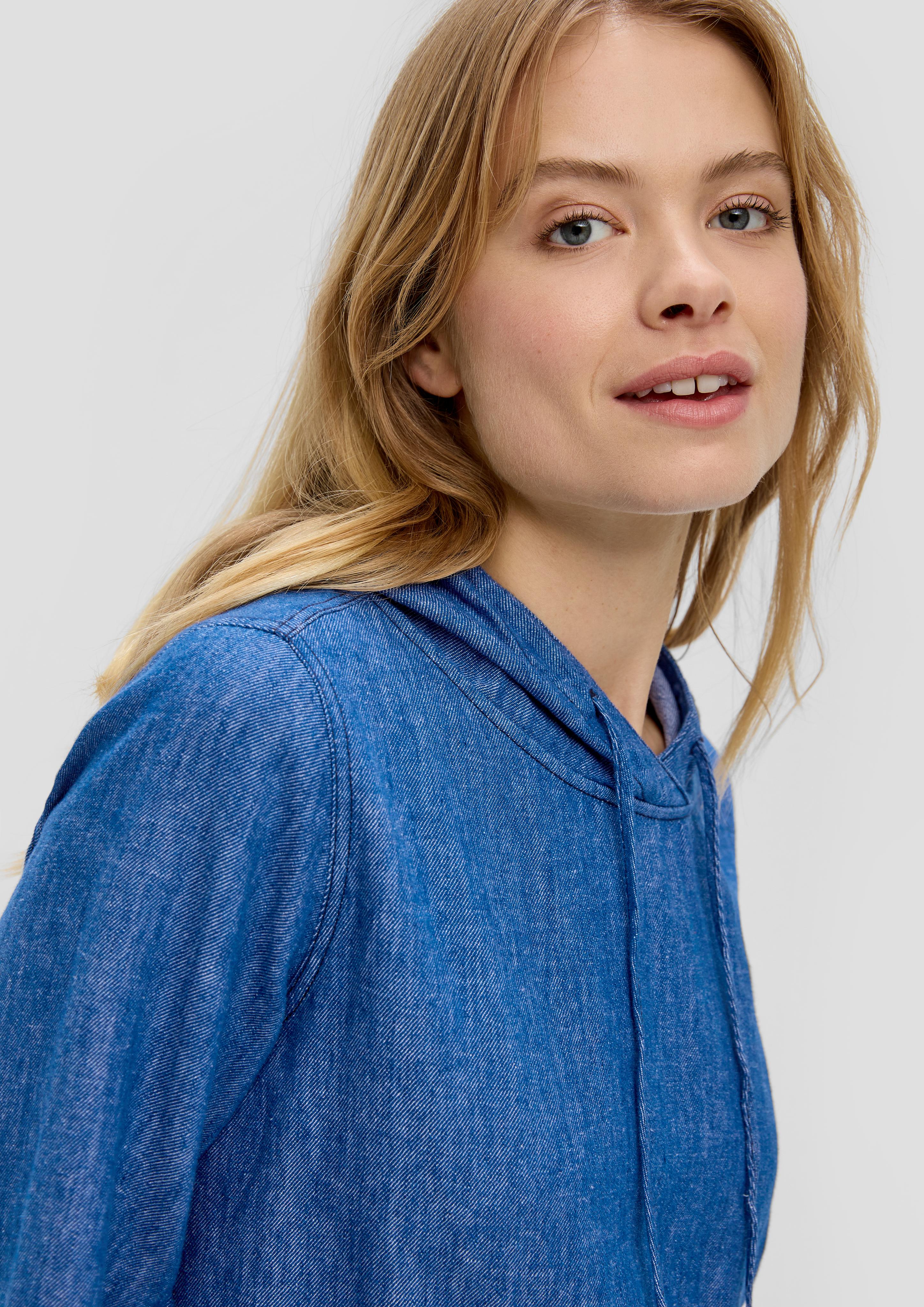 Blusen-Hoodie in Denim-Optik  2142316-58Y6