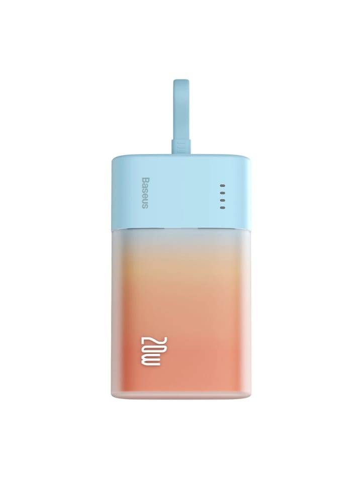 Baseus Powerbankintegriertem iPhone-Kabel 5200mAh 20W   USB-C in Blau/Orange günstig kaufen onesize