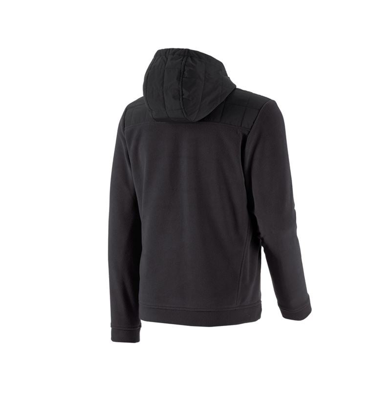 Hybrid Kapuzenfleecejacke e.s.concrete