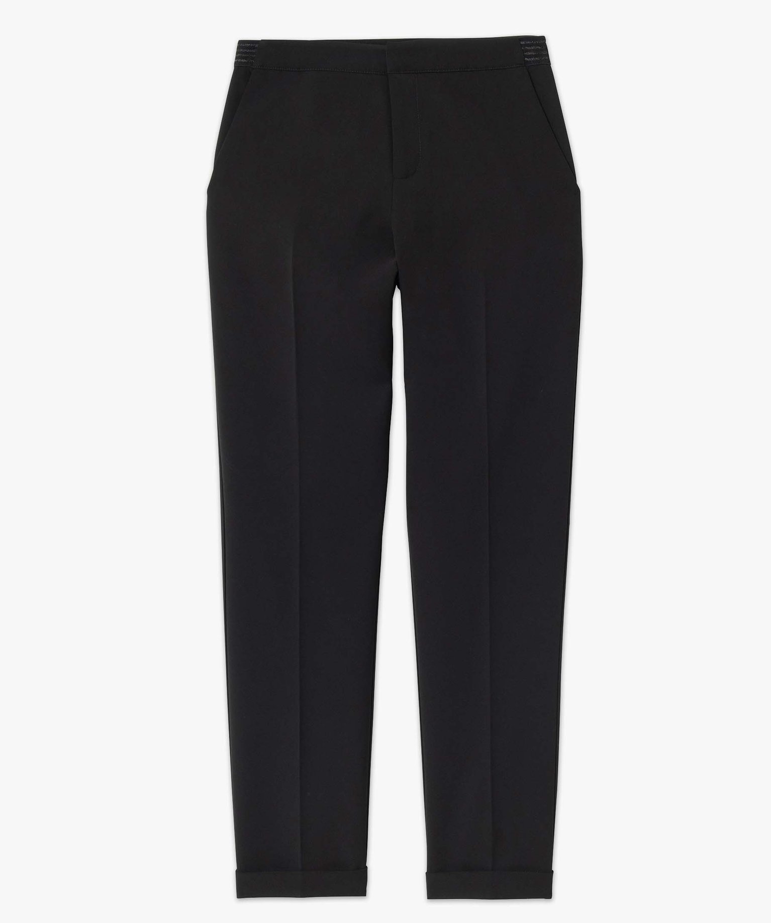 Pantalon de costume femme coupe droite noir | GEMO