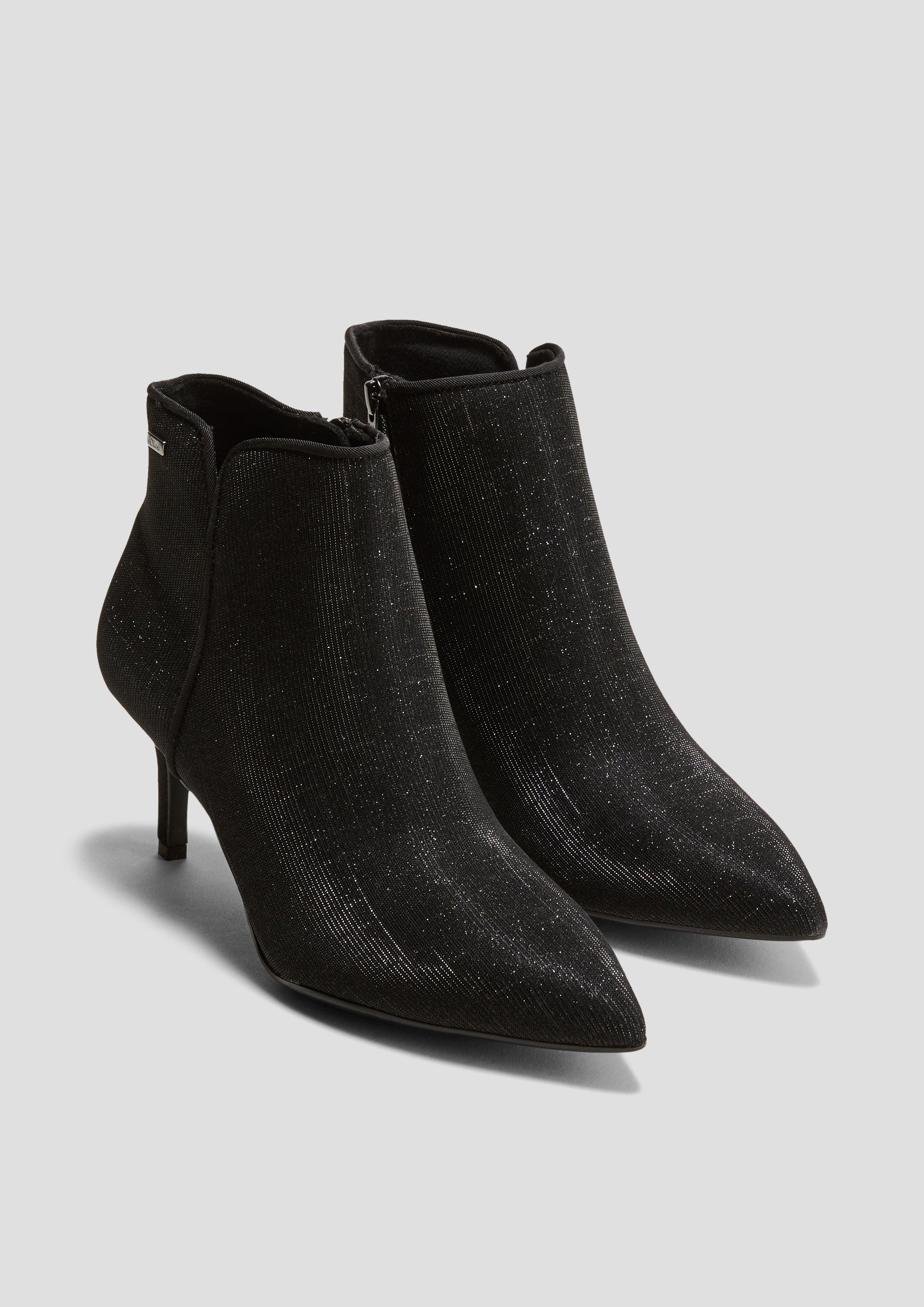 Glitzer-Stiefel mit Pfennigabsatz  6008294-031