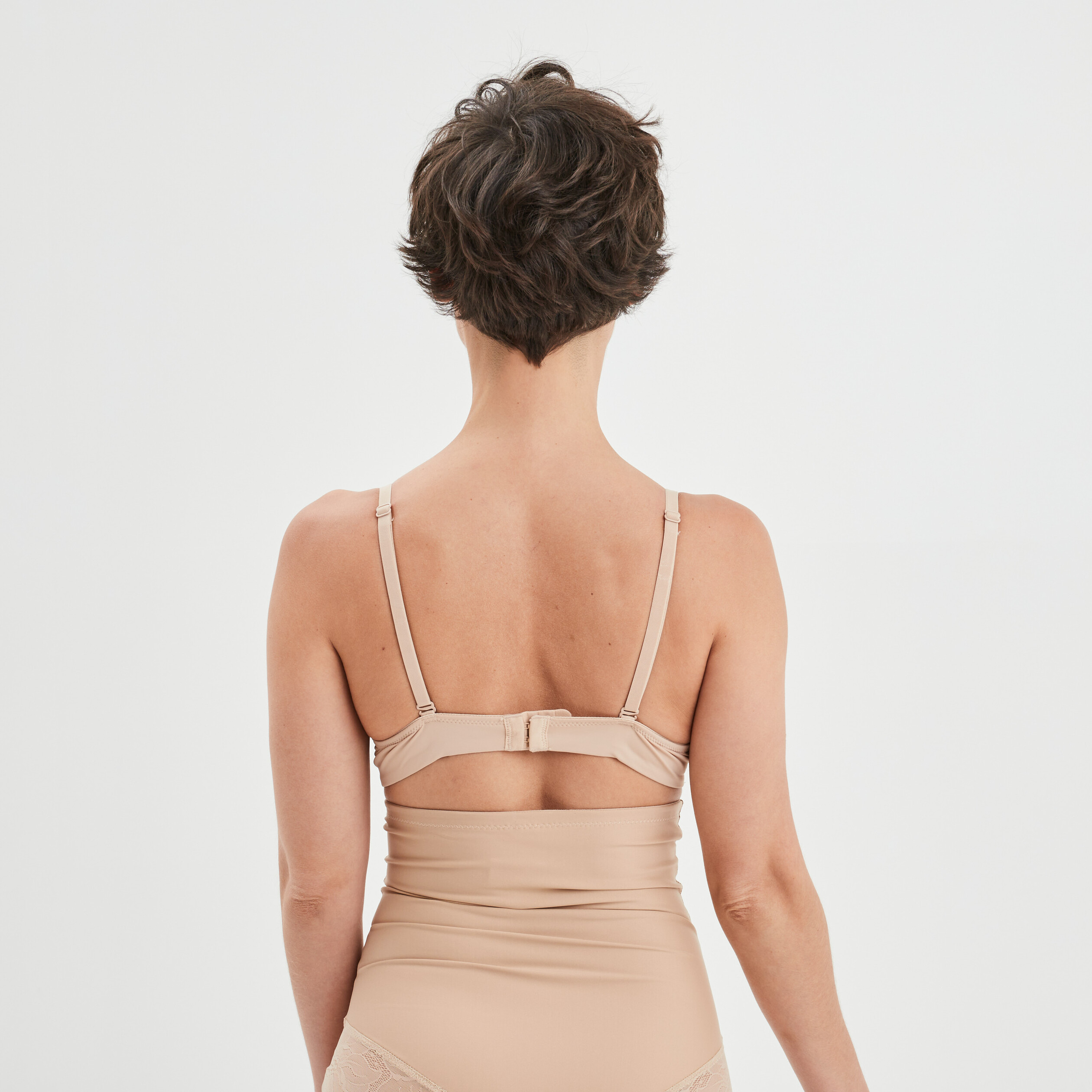 Soutien-gorge push-up microfibre beige femme | La Halle