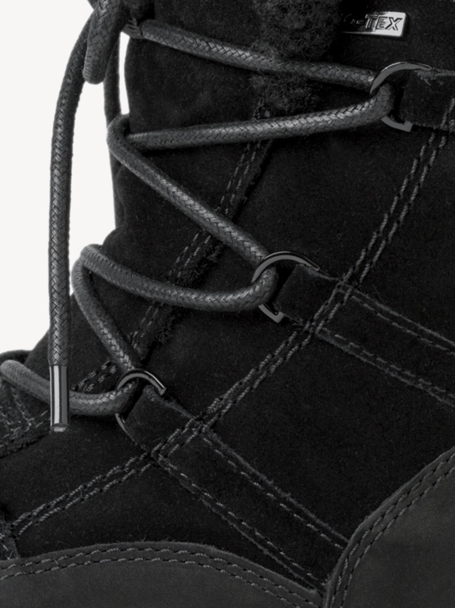Bottine en cuir - noir doublure chaude