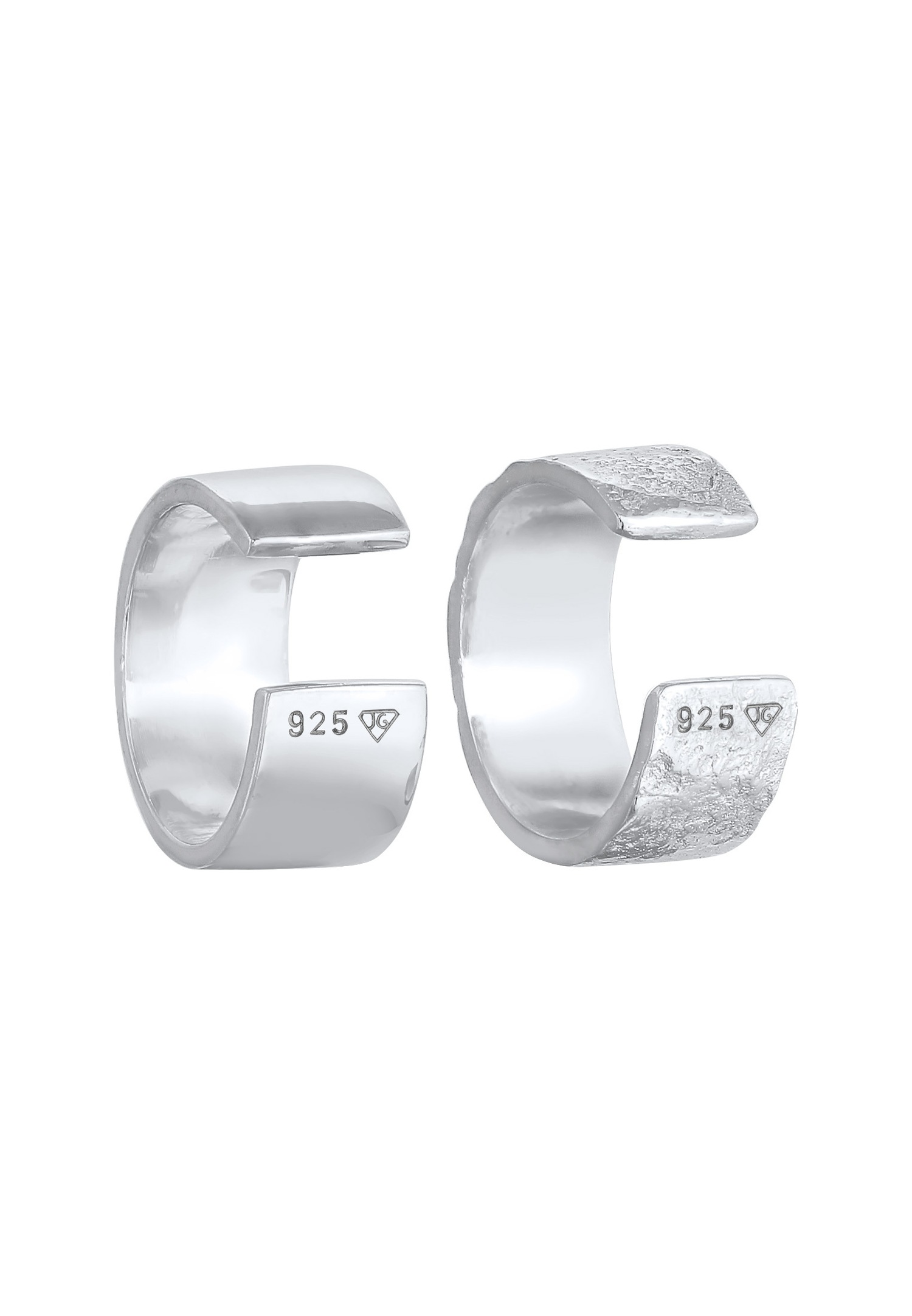 Zestaw Elli Femmes Earcuff Basic Martelé w kolorze srebrnym 925