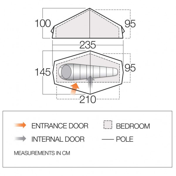 Vango - F10 Helium UL 1 - 1-Personen Zelt