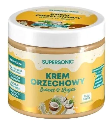Κρέμα Πρωτεΐνης Supersonic Sweet&Legal, Γεύση Λευκής Σοκολάτας με Τροπικά Φρούτα