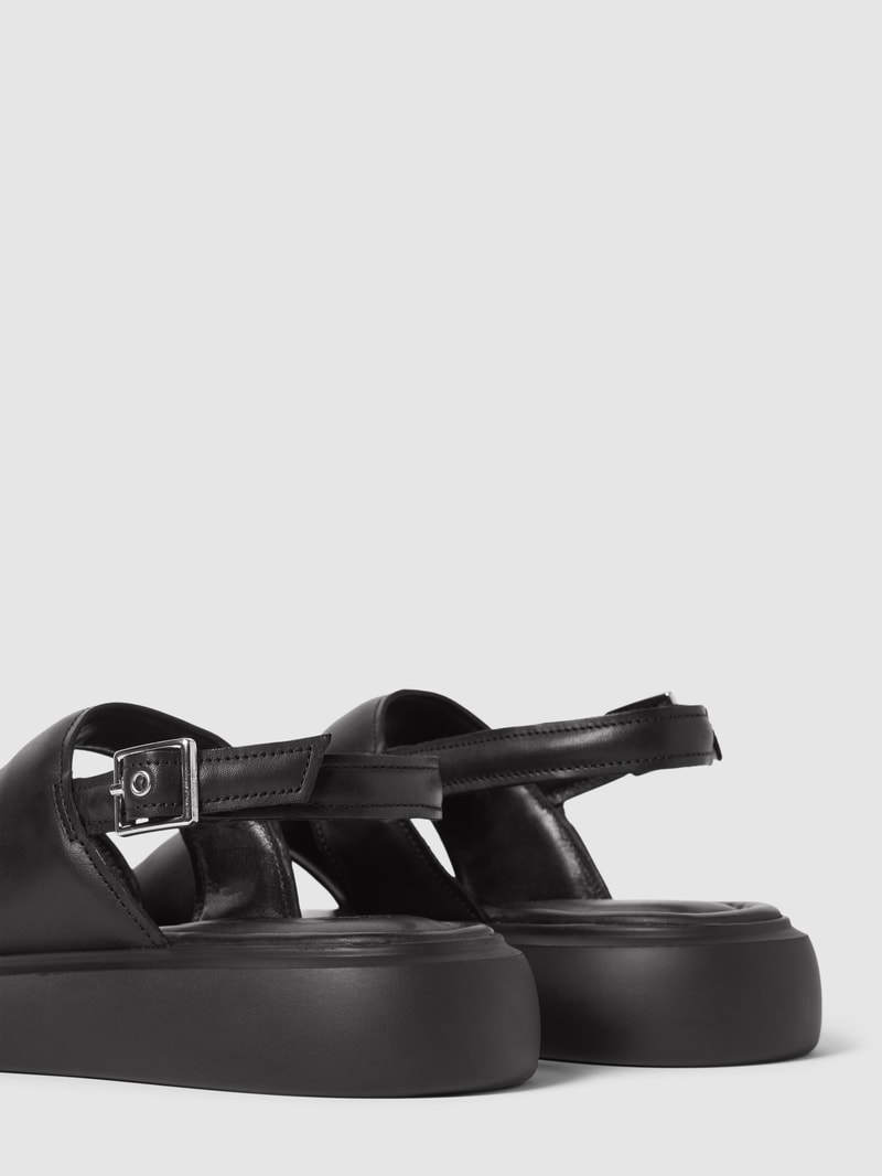 Sandalen aus echtem Leder Modell 'BLENDA' in schwarz