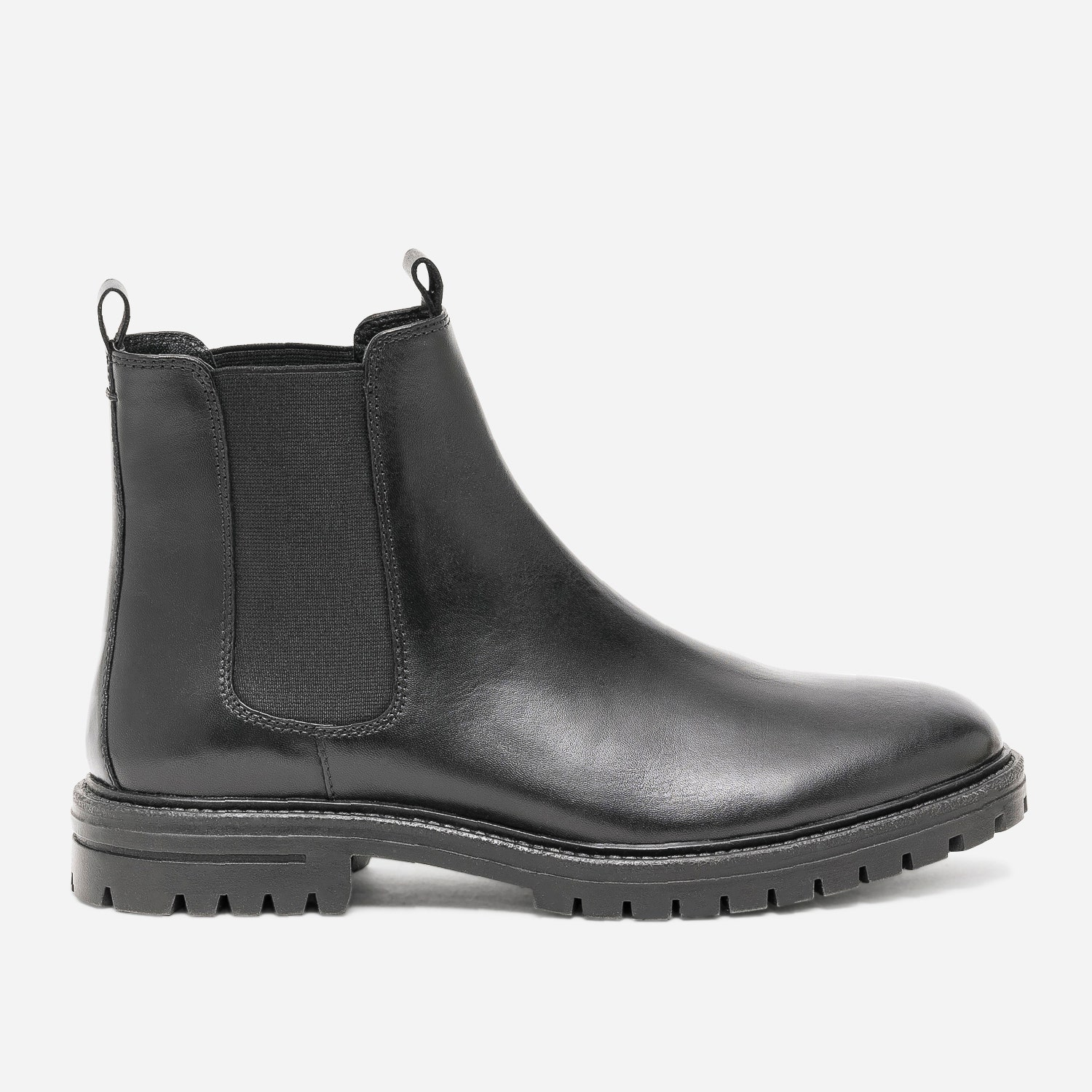 Chelsea boots noir en cuir